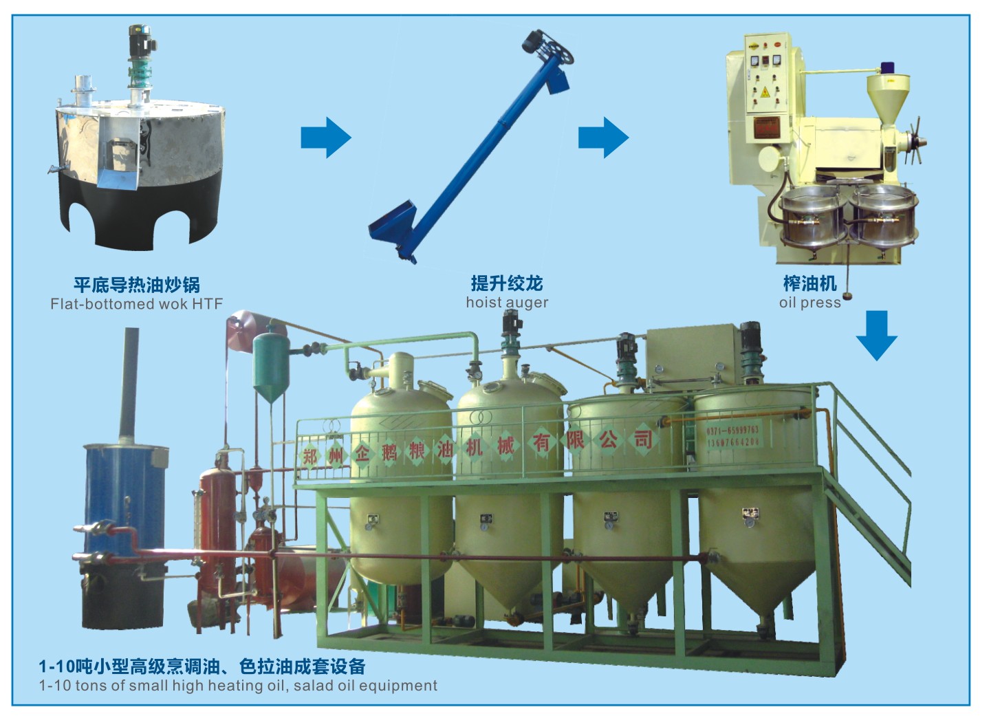 精炼设备现代榨油坊的必备产品